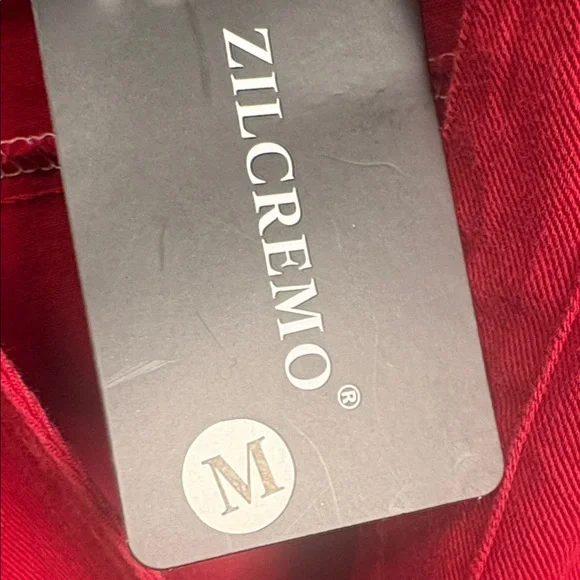 Vibrant Red Button Down Shirt - Picture 4 of 14